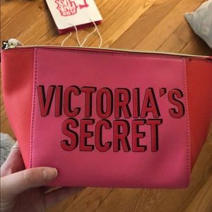 VS makeup bag “Need, Want. Such a Fine Line.”